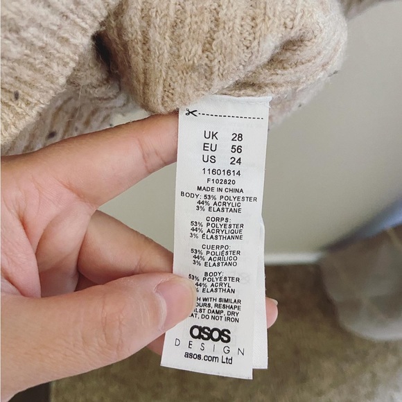 ASOS Curve Collared Henley Sweater - Picture 7 of 8